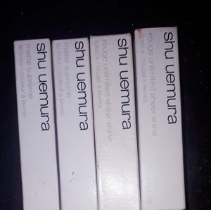 Hi i have available shu uemura lipsticks
